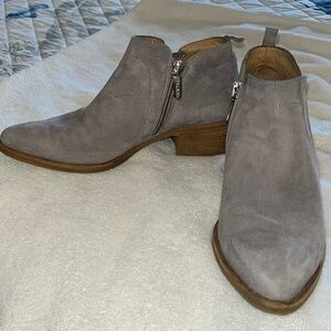 Gray ankle Italian Boots Size 6